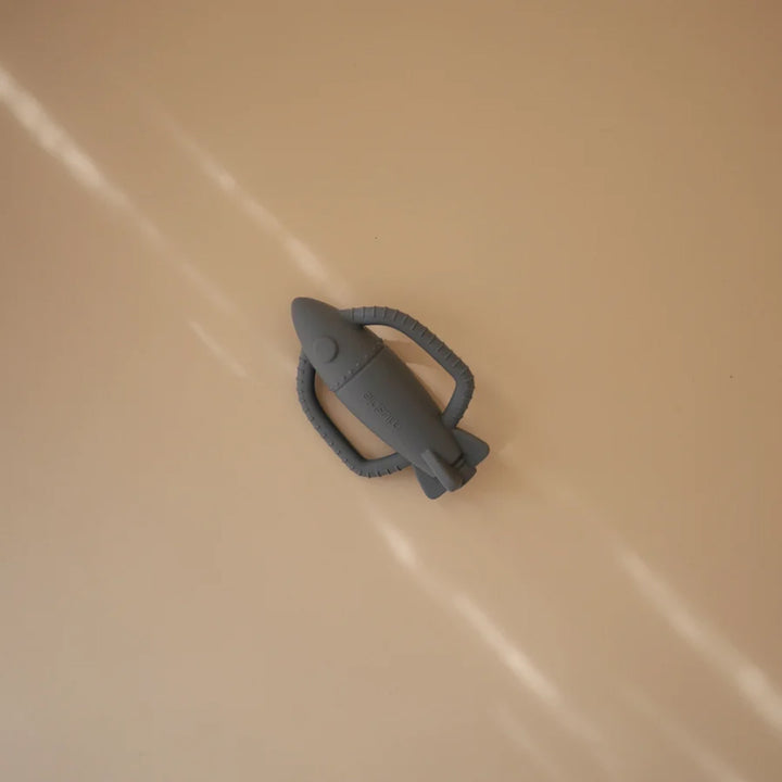 Mushie Rocket Teether - Blue