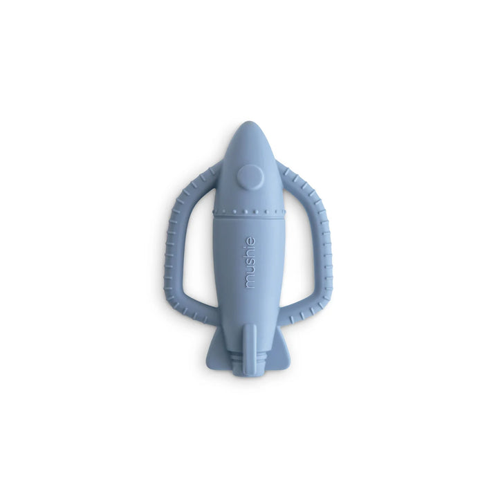 Mushie Rocket Teether - Blue