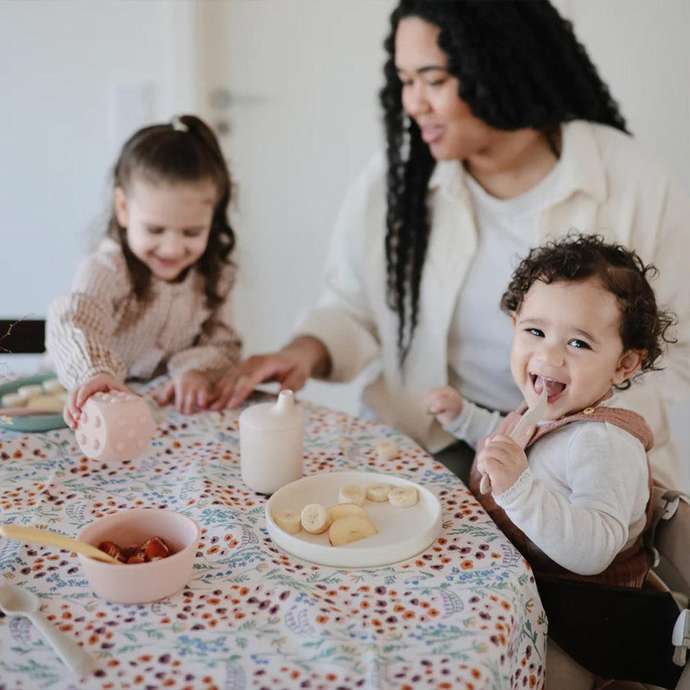 Mushie Silicone Feeding Spoons 2-Pack - Ivory-Feeding Sets-Ivory- | Natural Baby Shower
