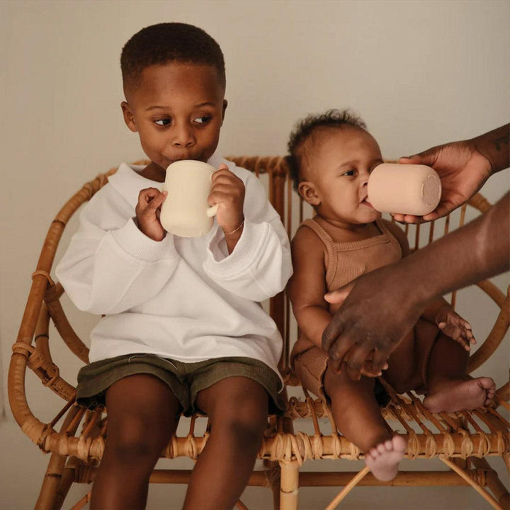 Mushie Silicone Sippy Cup - Blush-Sippy Cups-Blush-175ml | Natural Baby Shower