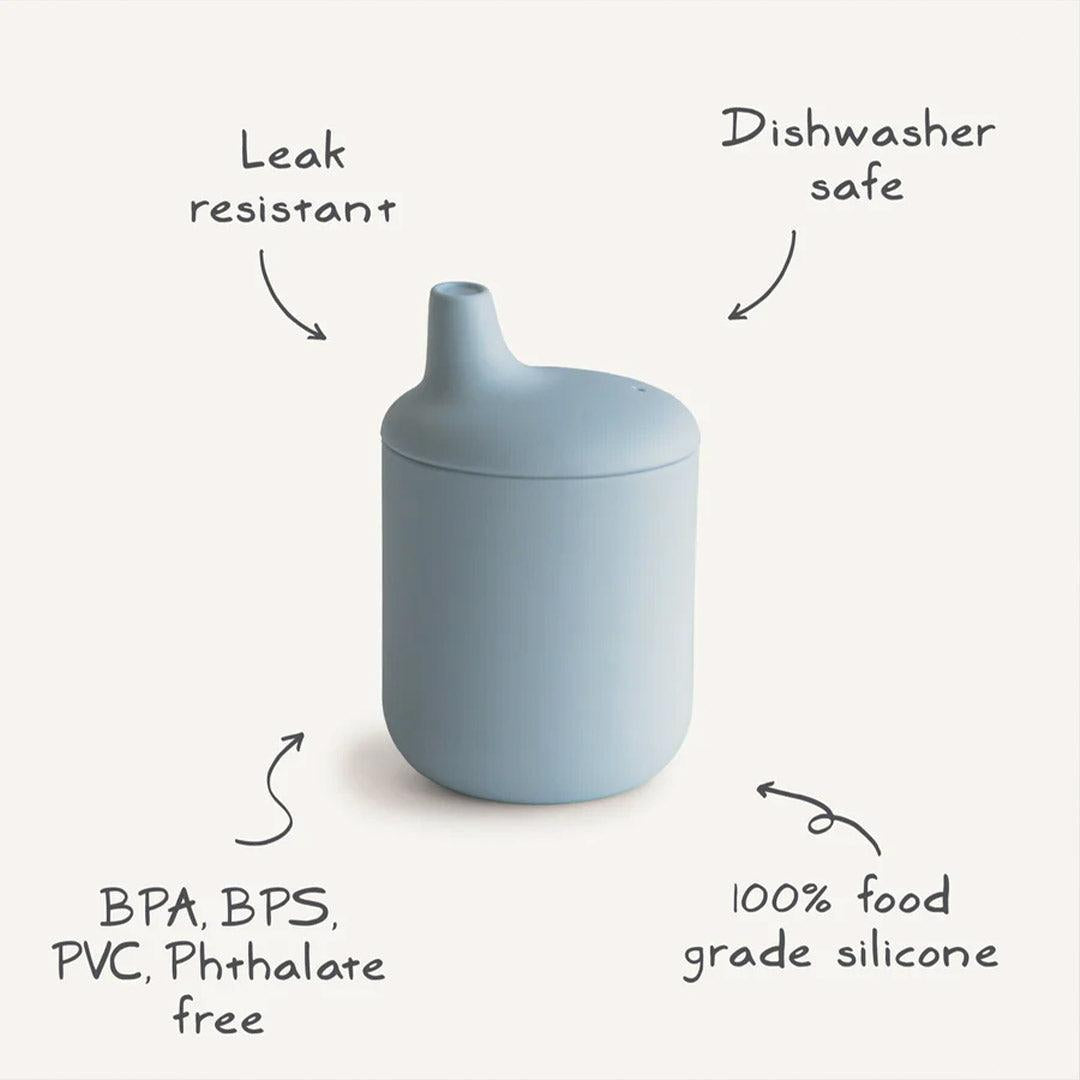 Mushie Silicone Sippy Cup - Blush-Sippy Cups-Blush-175ml | Natural Baby Shower