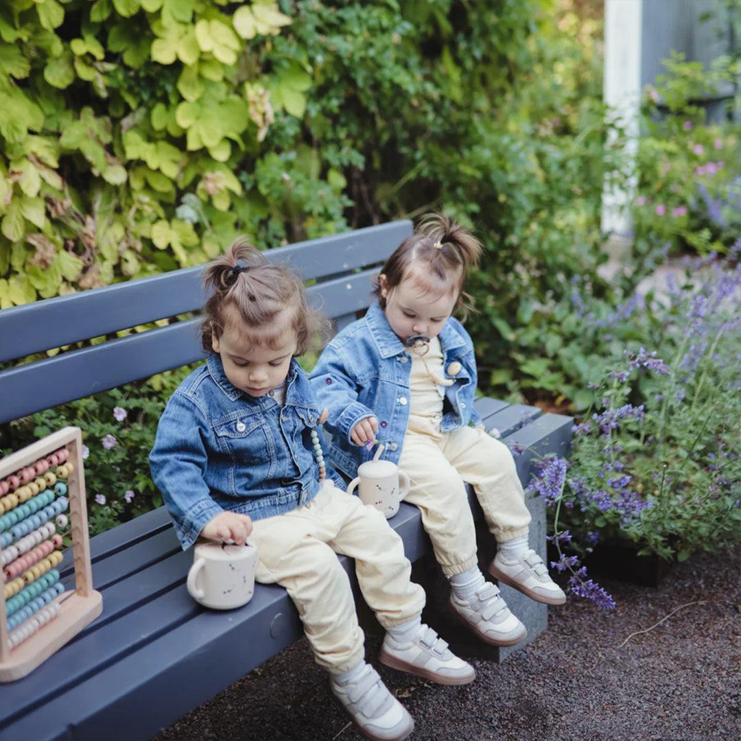 Mushie Silicone Snack Cup - Bees-Snack Cups-Bees- | Natural Baby Shower