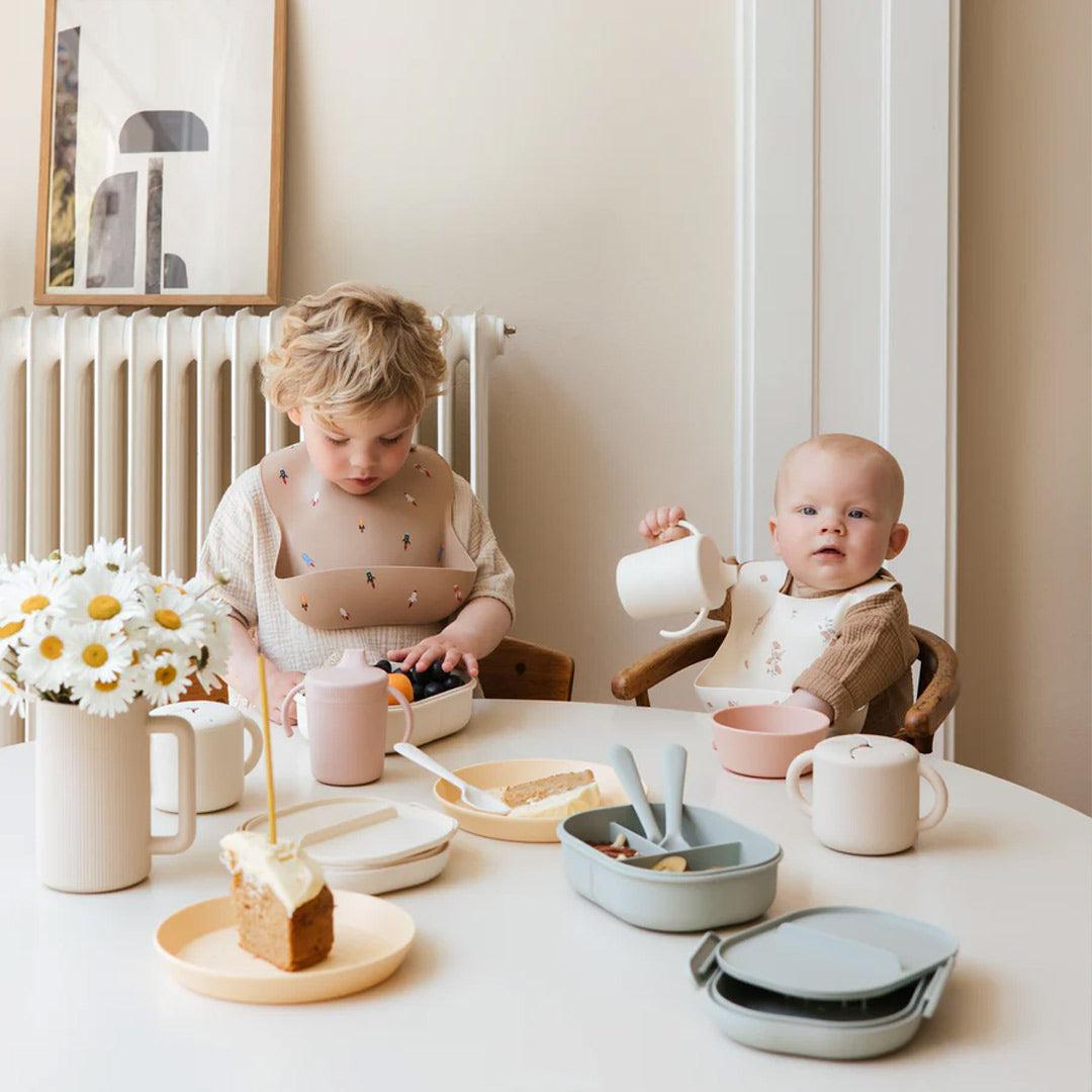 Mushie Snack Cups - Powder Blue-Snack Cups-Powder Blue-One size (1-3 years) | Natural Baby Shower