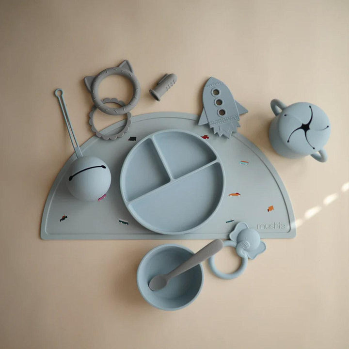 Mushie Snack Cups - Powder Blue-Snack Cups-Powder Blue-One size (1-3 years) | Natural Baby Shower