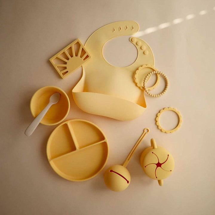 Mushie Silicone Plate - Daffodil-Plates-Daffodil- | Natural Baby Shower