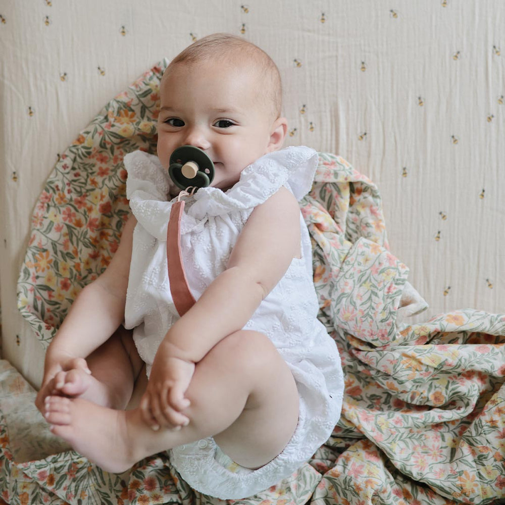 Mushie Swaddle - Pastel Blooms-Shaped Swaddles-Pastel Blooms-0+ months | Natural Baby Shower