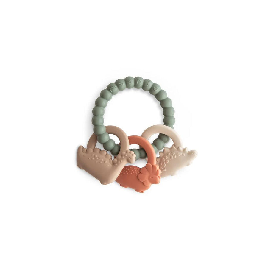 Mushie Teething Ring - Dinosaurs-Teethers-Dinosaurs- | Natural Baby Shower