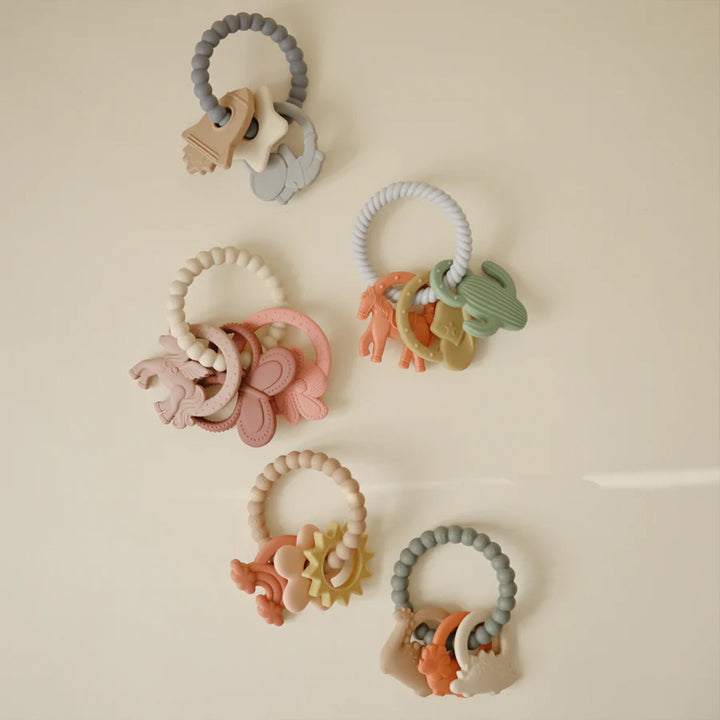 Mushie Teething Ring - Dinosaurs