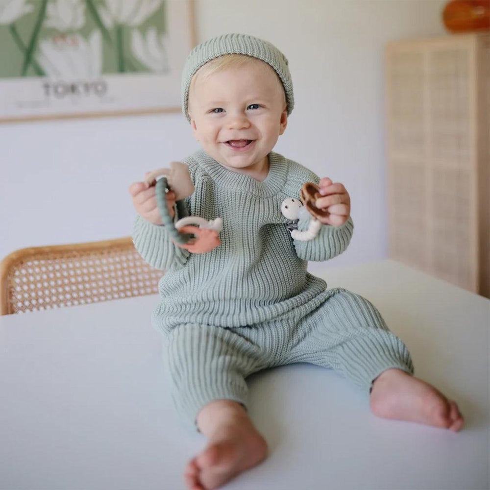 Mushie Teething Ring - Dinosaurs-Teethers-Dinosaurs- | Natural Baby Shower
