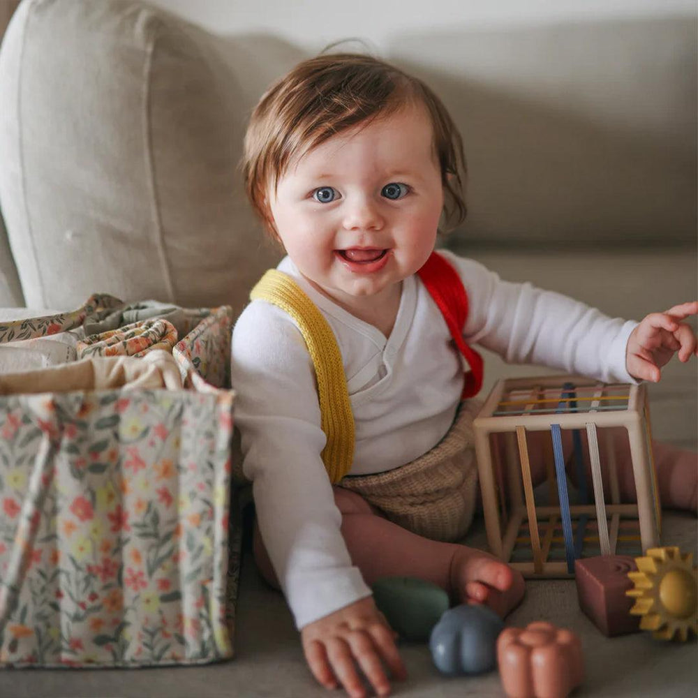Mushie Nappy Caddy - Blush-Nappy Laundry + Storage-Blush- | Natural Baby Shower