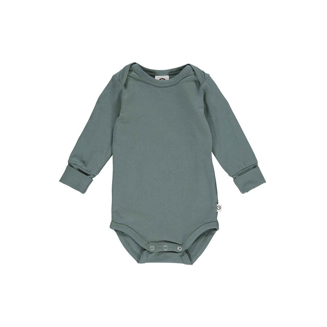 Müsli Cozy Me Long Sleeve Bodysuit - Pine-Bodysuits-Pine-62 | Natural Baby Shower