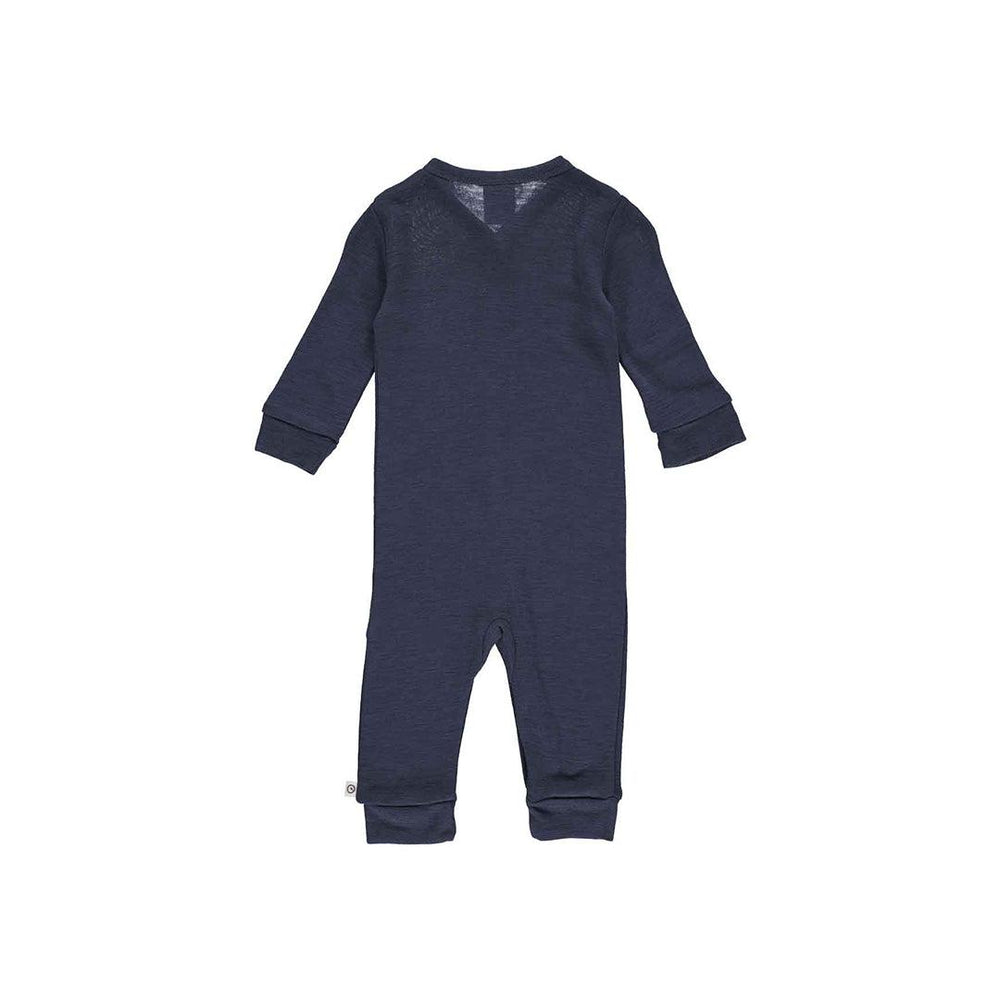 Müsli Merino Woolly Bodysuit - Night Blue-Bodysuits-Night Blue-56 | Natural Baby Shower