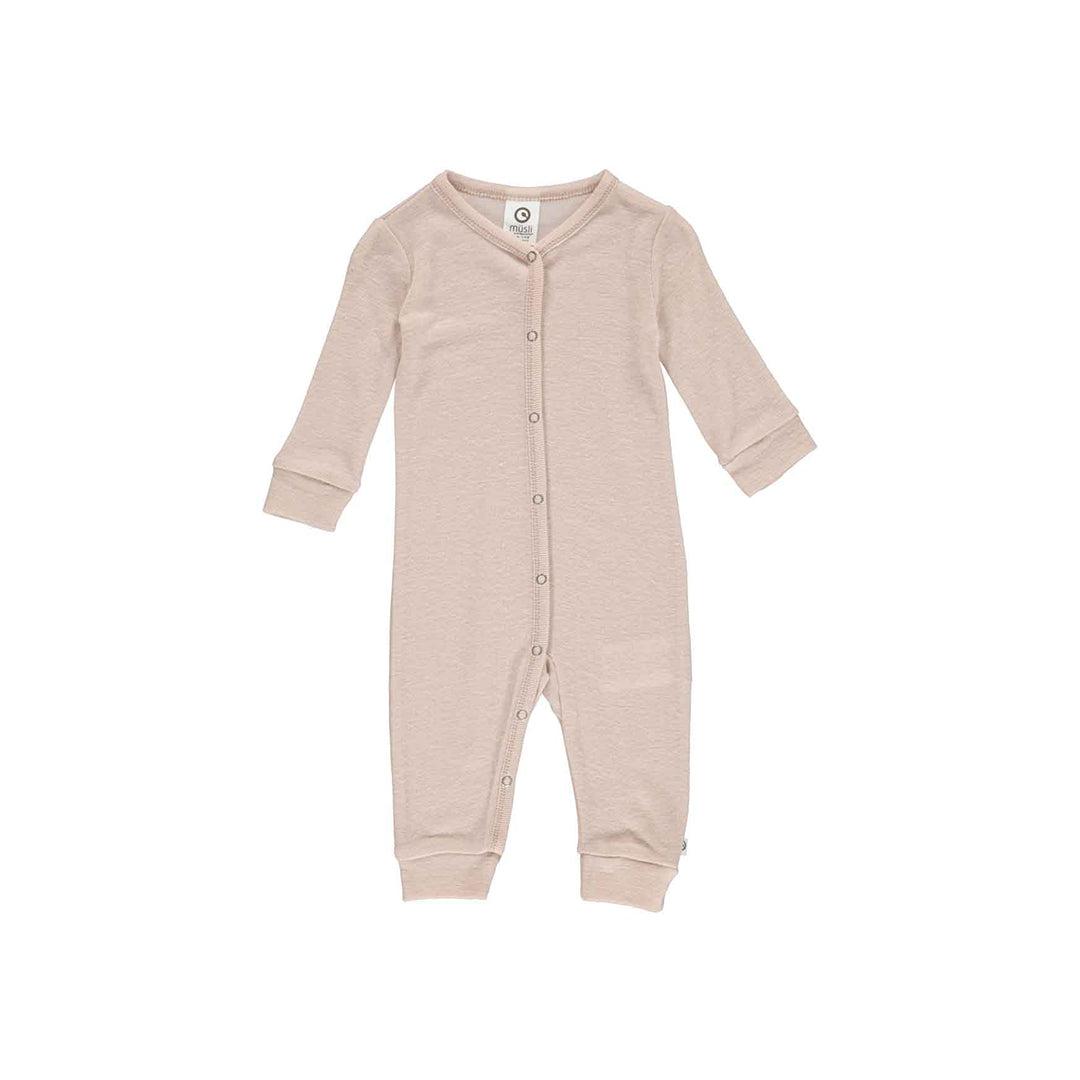 Müsli Merino Woolly Bodysuit - Spa Rose-Sleepsuits-Spa Rose-56 | Natural Baby Shower