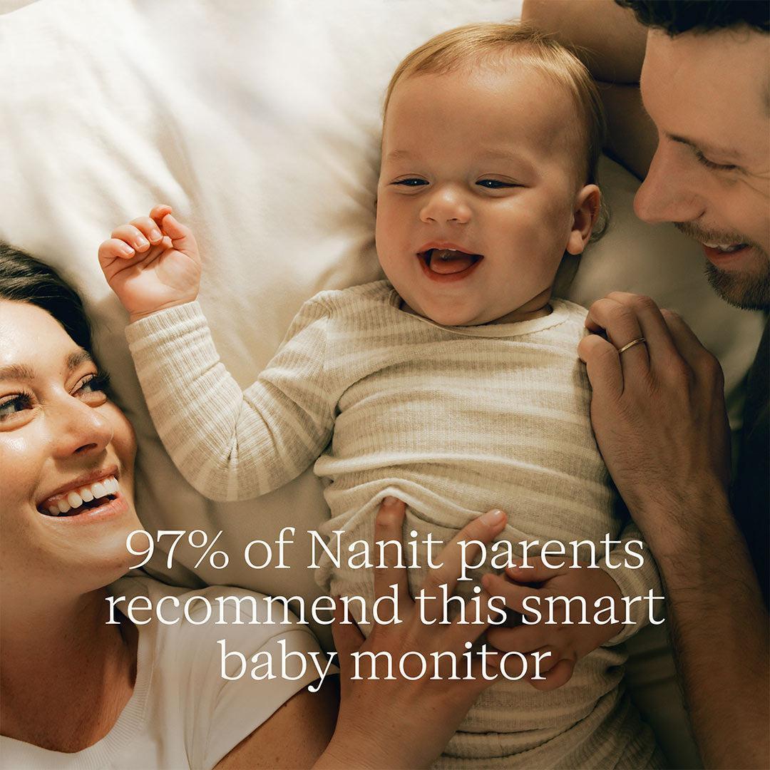 Nanit Pro Baby Monitor + Wall Mount - White-Baby Monitors- | Natural Baby Shower