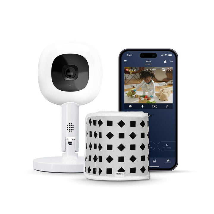 Nanit Pro Camera + Flex Stand Duo - White-Baby Monitors- | Natural Baby Shower