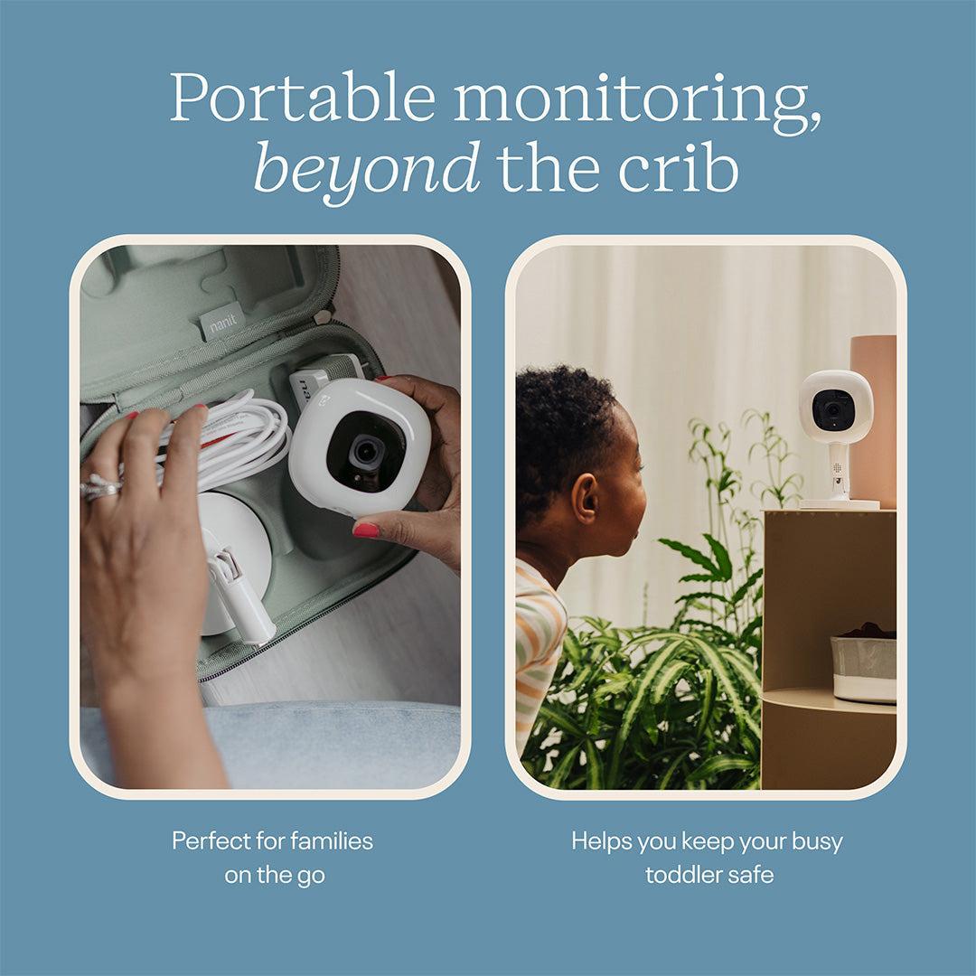 Nanit Pro Camera + Flex Stand Duo - White-Baby Monitors- | Natural Baby Shower
