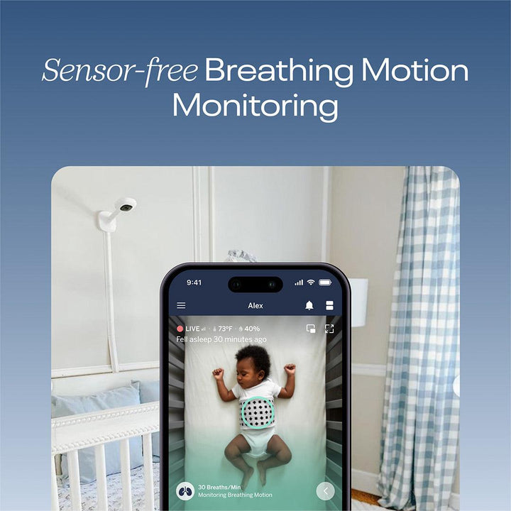 Nanit Pro Baby Monitor + Wall Mount - White-Baby Monitors-White- | Natural Baby Shower
