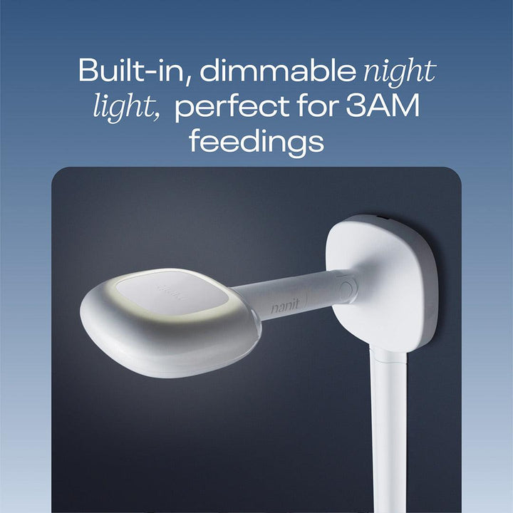 Nanit Pro Baby Monitor + Wall Mount - White-Baby Monitors-White- | Natural Baby Shower