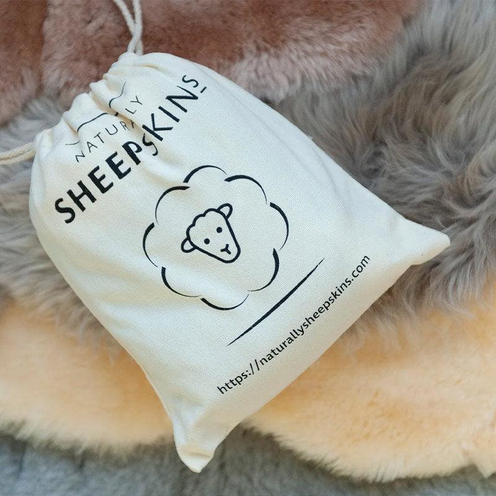 Naturally Sheepskins Original Sheepskin Pram Liner - Grey-Seat Liners-Grey- | Natural Baby Shower
