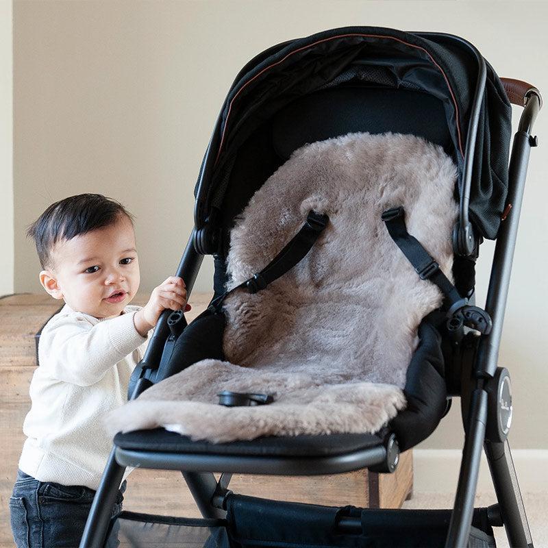 Naturally Sheepskins Snuggly Sheepskin Pram Liner - Taupe-Seat Liners-Taupe- | Natural Baby Shower