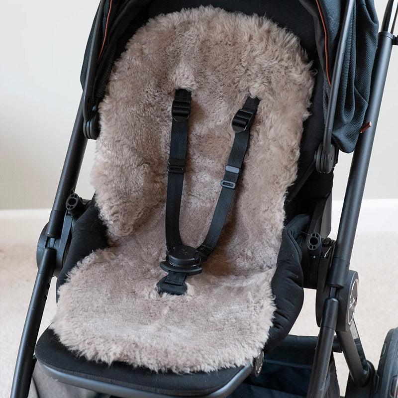Naturally Sheepskins Snuggly Sheepskin Pram Liner - Taupe-Seat Liners-Taupe- | Natural Baby Shower