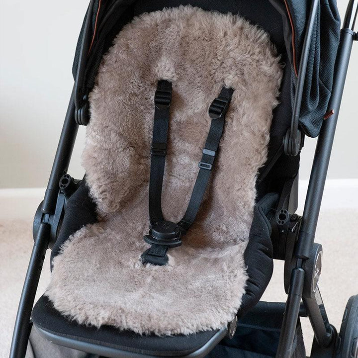 Naturally Sheepskins Snuggly Sheepskin Pram Liner - Taupe-Seat Liners-Taupe- | Natural Baby Shower
