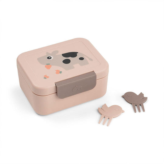 Done by Deer Tiny Lunch Box With Snack Picks - Tiny Farm Powder-Lunch Boxes-Tiny Farm Powder- | Natural Baby Shower