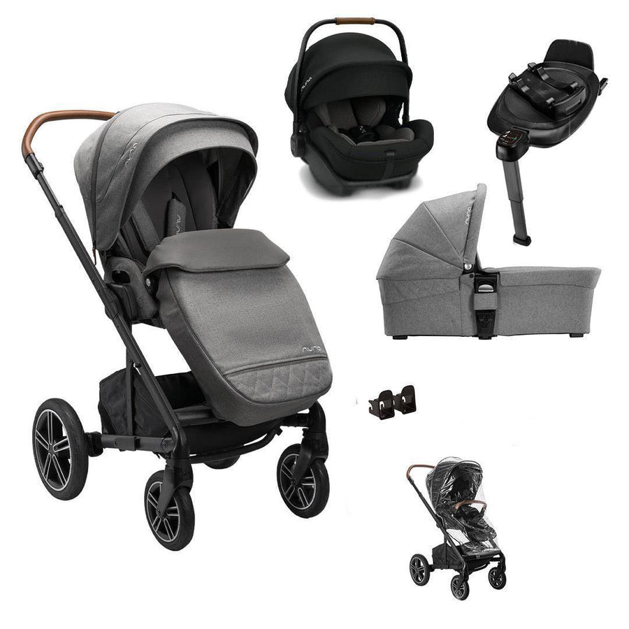 Nuna MIXX NEXT+ ARRA NEXT Travel System - Granite-Travel Systems- | Natural Baby Shower