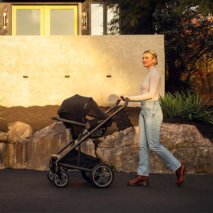 Nuna MIXX NEXT + PIPA NEXT Travel System - Biscotti-Travel Systems-PIPA NEXT-NEXT Rotating Base | Natural Baby Shower