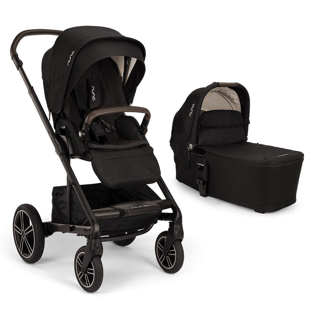 Nuna MIXX NEXT Pushchair - Caviar-Strollers-Caviar-With Carrycot | Natural Baby Shower