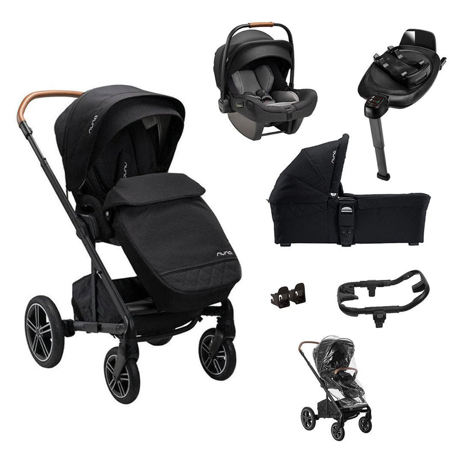 Nuna MIXX NEXT + PIPA NEXT Travel System - Caviar-Travel Systems-PIPA NEXT-NEXT Rotating Base | Natural Baby Shower