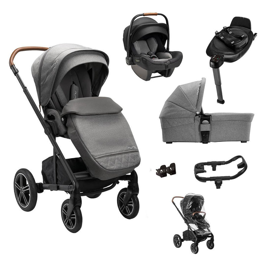 Nuna MIXX NEXT + PIPA NEXT Travel System - Granite-Travel Systems-NEXT Rotating Base- | Natural Baby Shower