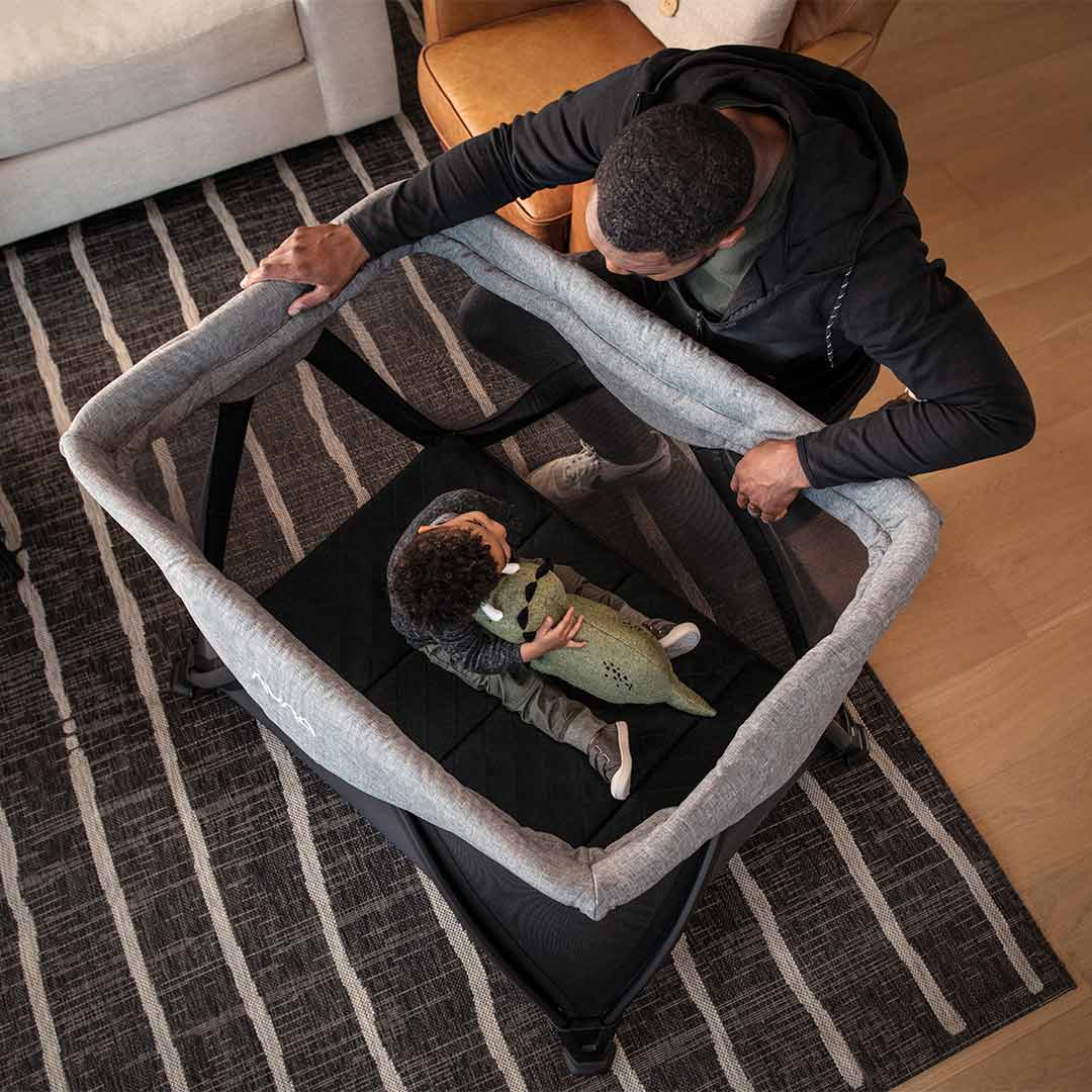 Outlet - Nuna SENA Aire Travel Cot - Charcoal-Travel Cots-No Cover- | Natural Baby Shower