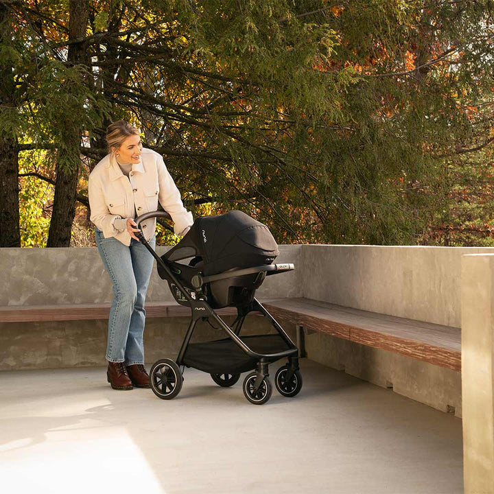 Nuna TRIV NEXT + PIPA NEXT Travel System - Biscotti-Travel Systems-With Carrycot-NEXT Rotating Base | Natural Baby Shower