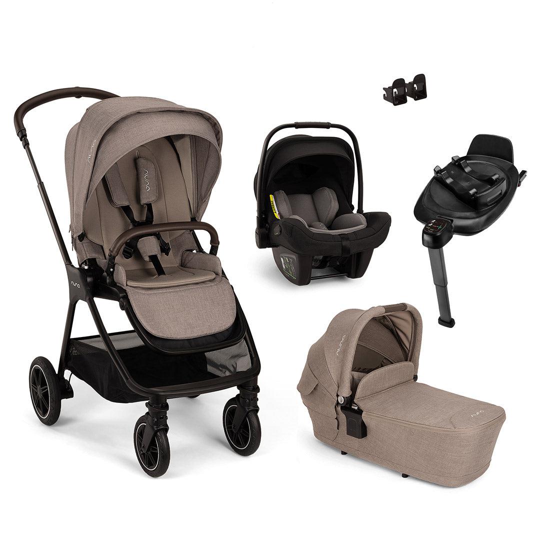 Nuna TRIV NEXT + PIPA NEXT Travel System - Cedar-Travel Systems-With Carrycot-NEXT Rotating Base | Natural Baby Shower