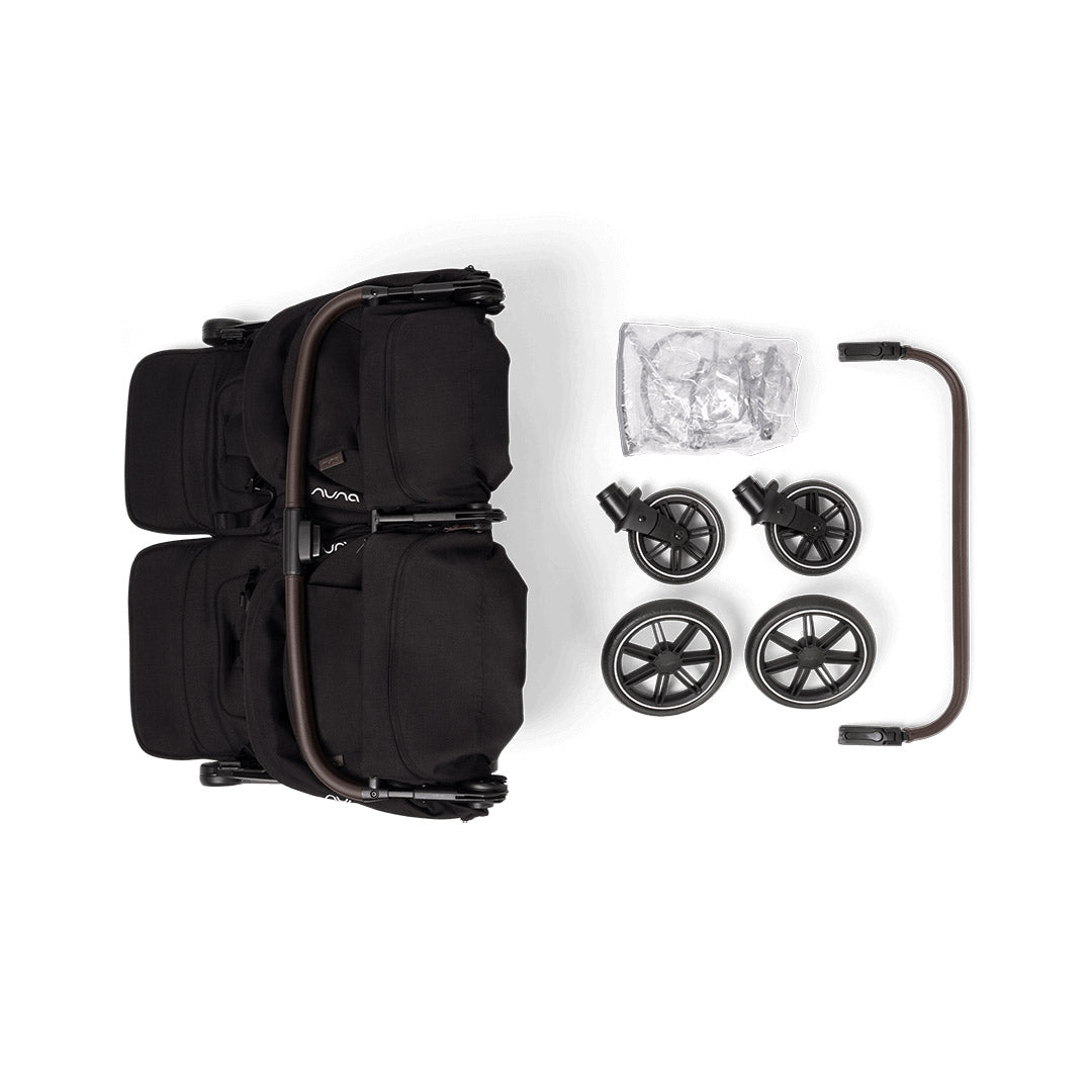 Nuna TRVL DUBL Pushchair - Caviar
