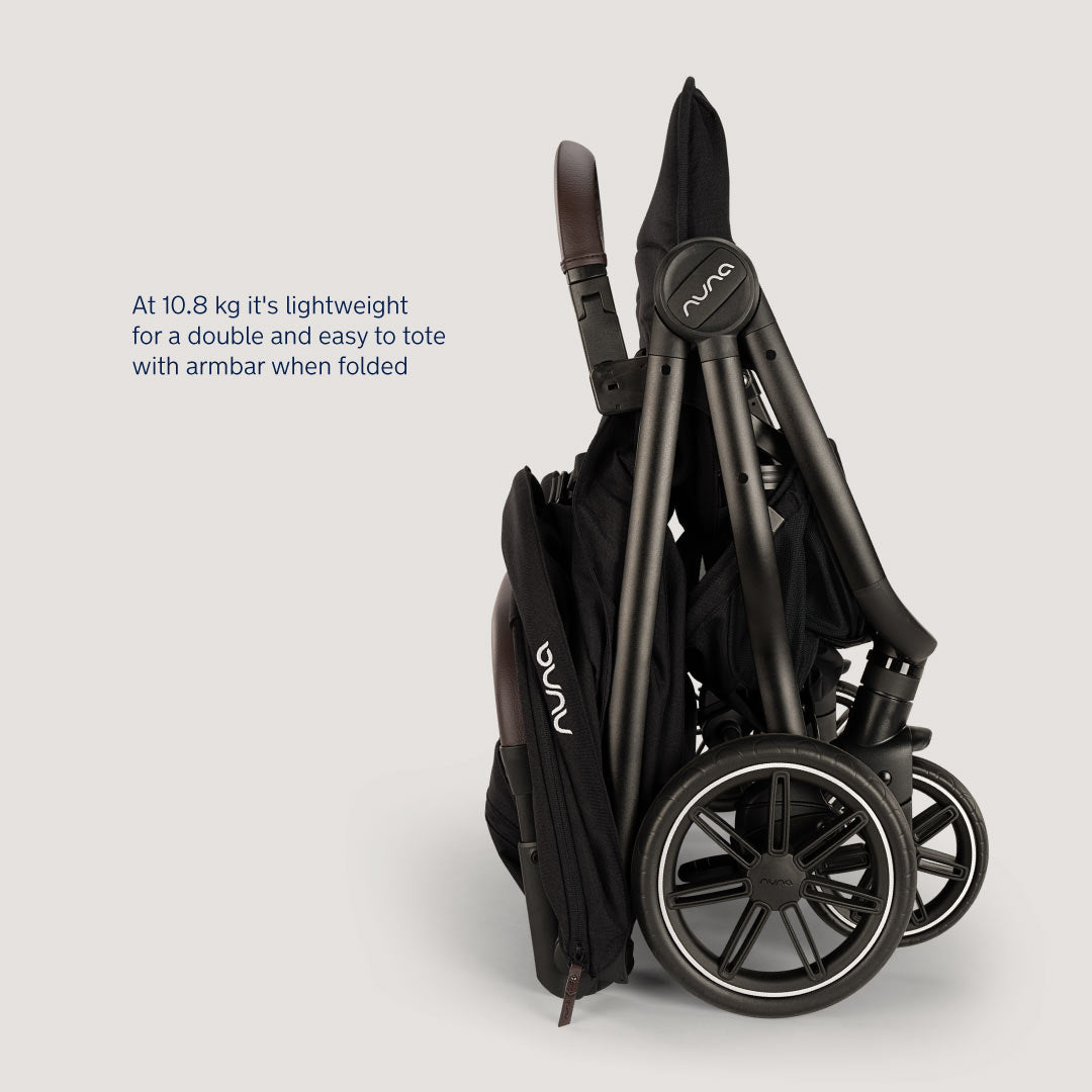 Nuna TRVL DUBL Pushchair - Caviar