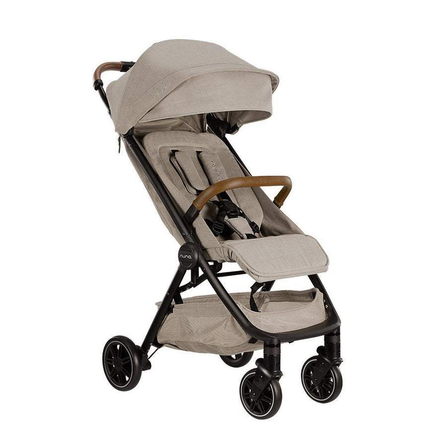 Outlet - Nuna TRVL Compact Stroller - Hazelwood-Strollers-No Travel Bag + Raincover- | Natural Baby Shower