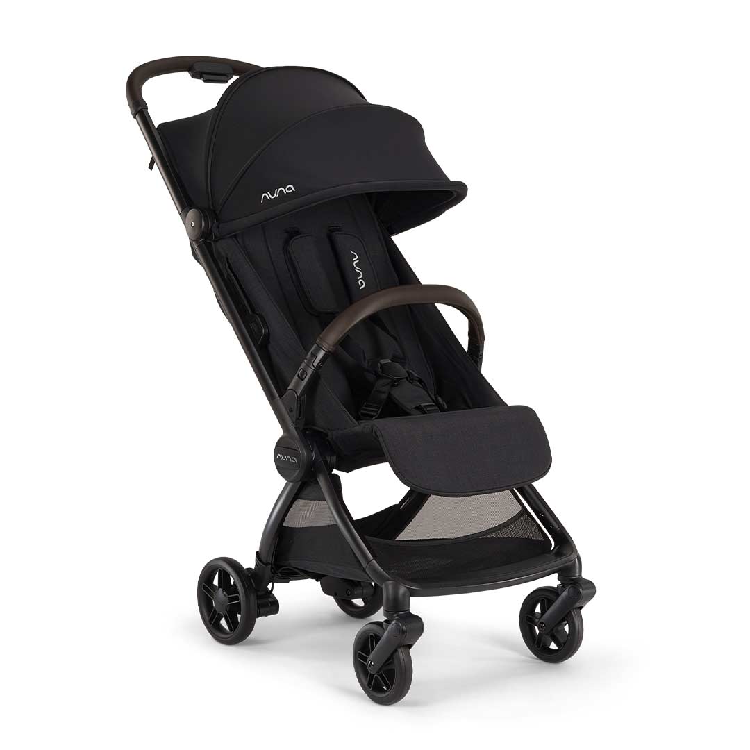 Nuna Viaa Cabn Compact Stroller - Caviar-Strollers- | Natural Baby Shower