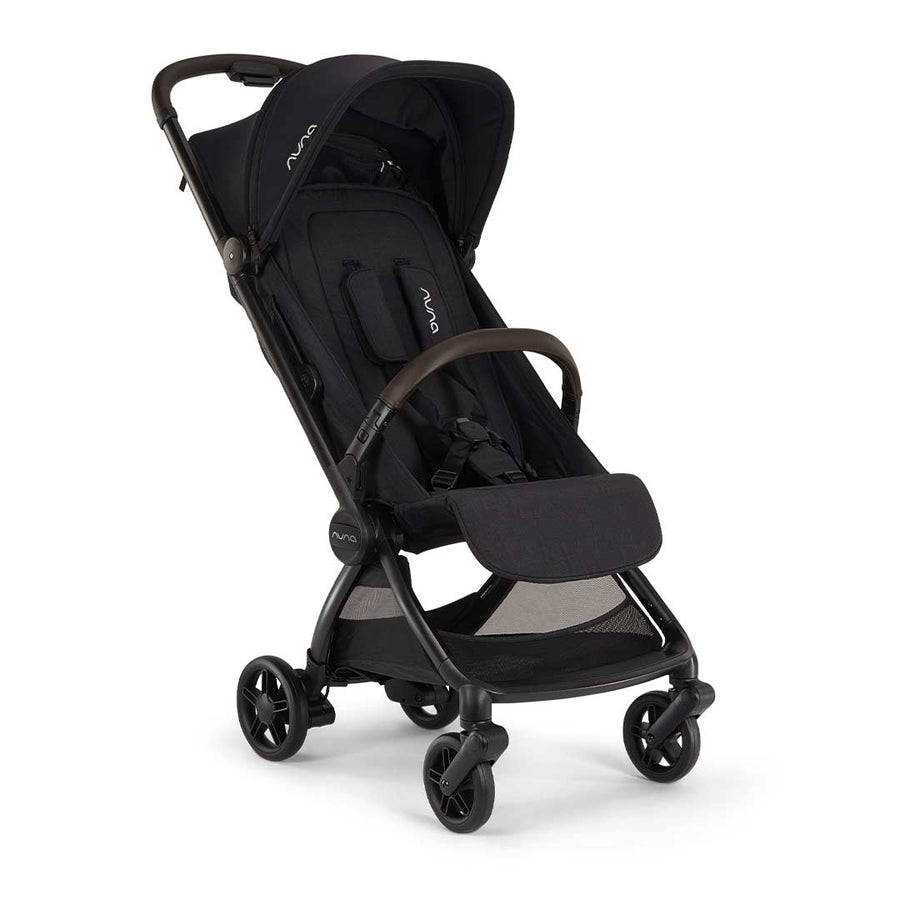 Nuna Viaa Cabn Compact Stroller - Caviar-Strollers- | Natural Baby Shower
