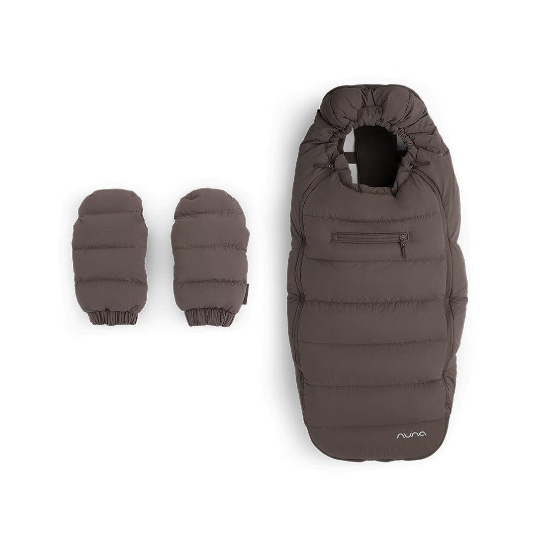 Nuna Winter Stroller Set - Chestnut-Footmuffs-Chestnut- | Natural Baby Shower
