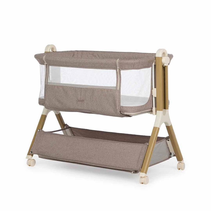 Obaby Cloud Bedside Crib - Nutmeg-Bedside Cribs-Nutmeg- | Natural Baby Shower