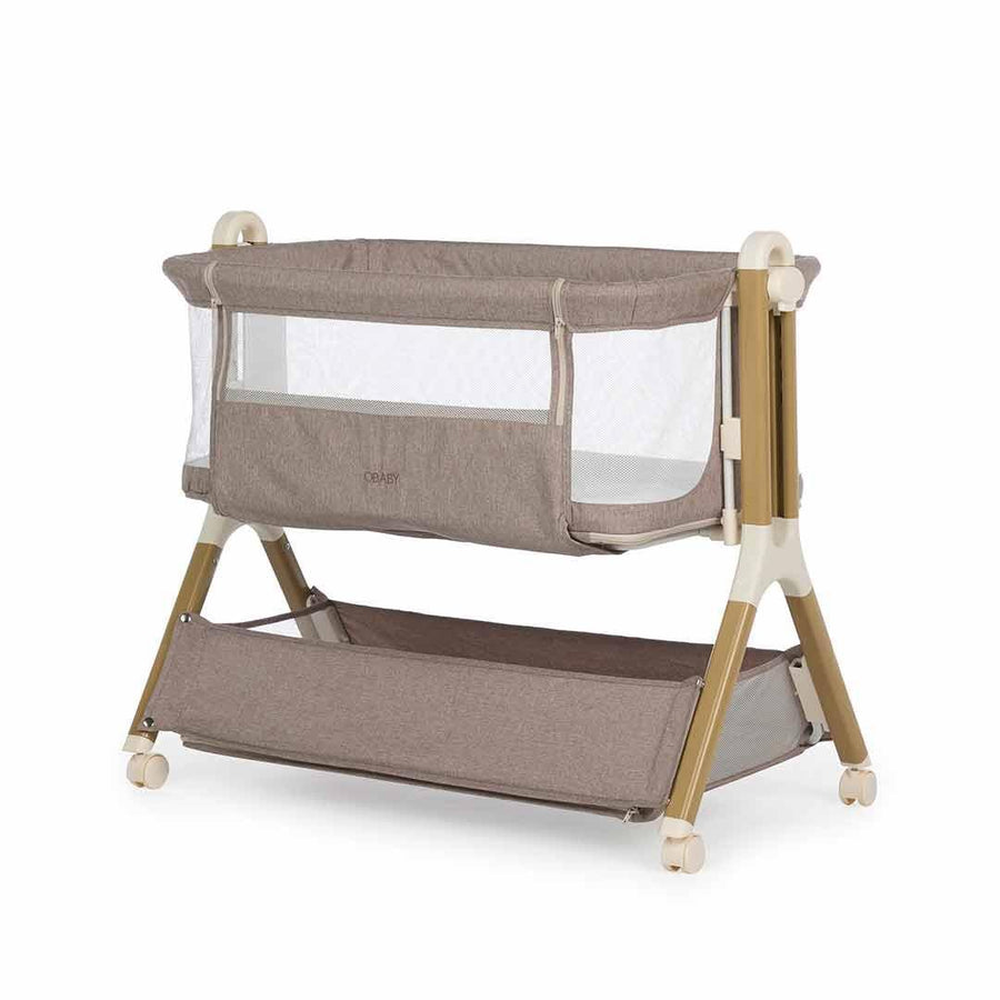 Obaby Cloud Bedside Crib - Nutmeg-Bedside Cribs-Nutmeg- | Natural Baby Shower
