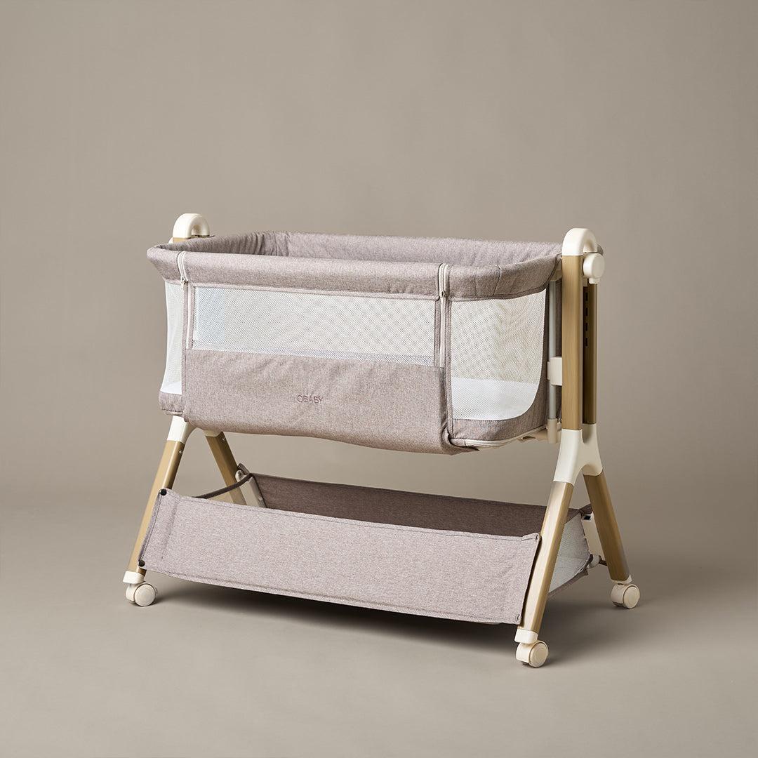Obaby Cloud Bedside Crib - Nutmeg-Bedside Cribs-Nutmeg- | Natural Baby Shower