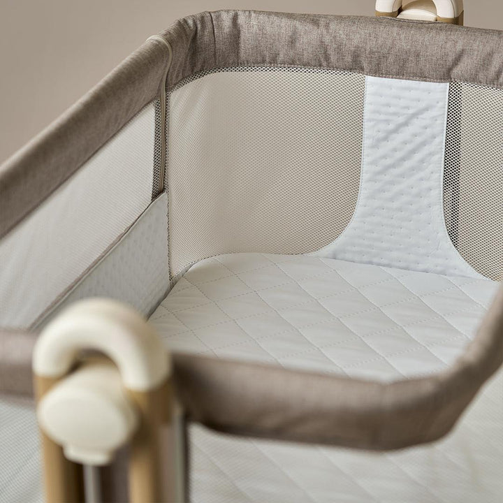 Obaby Cloud Bedside Crib - Nutmeg-Bedside Cribs-Nutmeg- | Natural Baby Shower