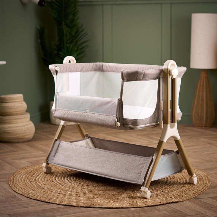 Obaby Cloud Bedside Crib - Nutmeg-Bedside Cribs-Nutmeg- | Natural Baby Shower