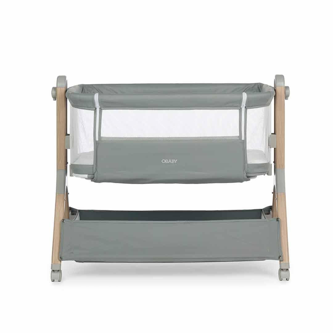 Obaby Cloud Bedside Crib - Sage-Bedside Cribs-Sage- | Natural Baby Shower