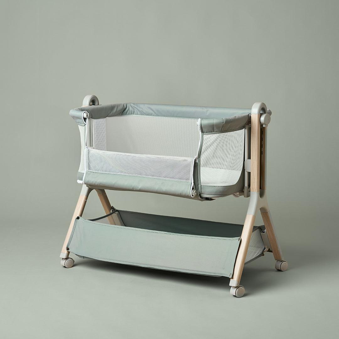 Obaby Cloud Bedside Crib - Sage-Bedside Cribs-Sage- | Natural Baby Shower