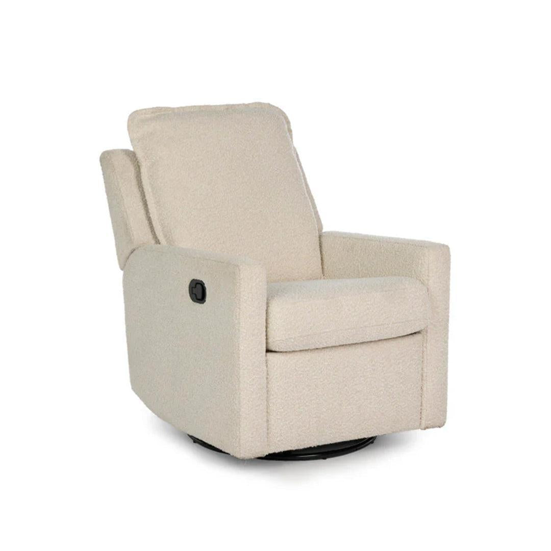 Obaby Denver Swivel Glider Recliner Chair - Bouclé-Feeding Chairs-Bouclé- | Natural Baby Shower