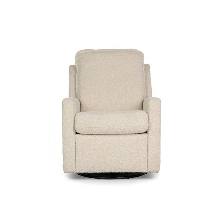 Obaby Denver Swivel Glider Recliner Chair - Bouclé-Feeding Chairs-Bouclé- | Natural Baby Shower
